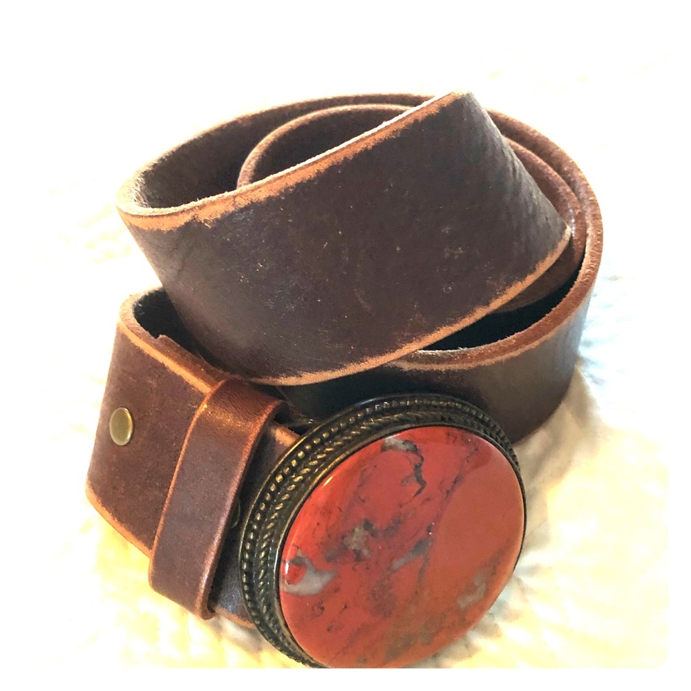 Genuine leather western belt
